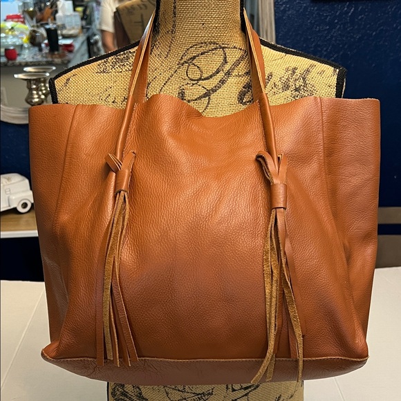 B-Low the Belt Handbags - B-LOW THE BELT MIGUEL TOTE BAG BROWN LEATHER